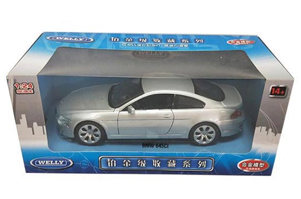 1:24 Scale Diecast 2004 BMW 645Ci Collectible Model By Welly