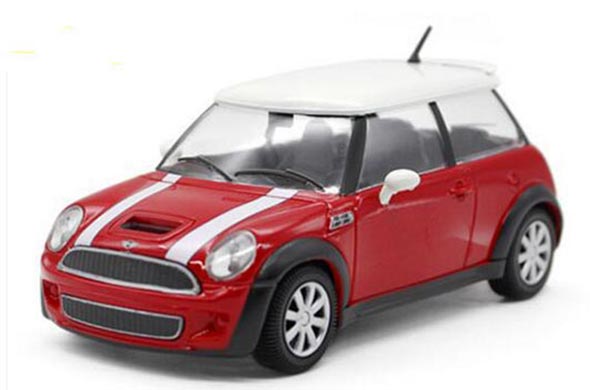 1:24 Scale Diecast Mini Cooper S Collectible Model Red Bburago