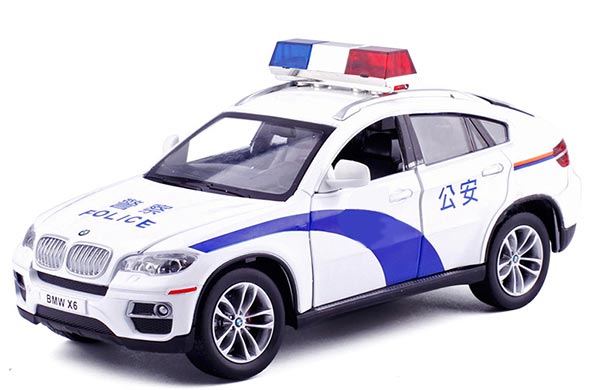 1:24 Scale Police Diecast 2012 BMW X6 SUV Collectible Model