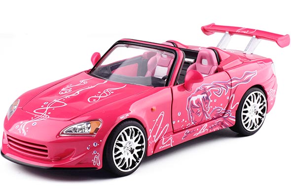 1:24 Scale Diecast Honda S2000 Collectible Model Pink By Jada