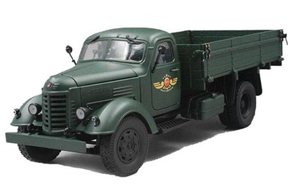 1:24 Scale Diecast Faw Jiefang CA10 Army Truck Model Army Green