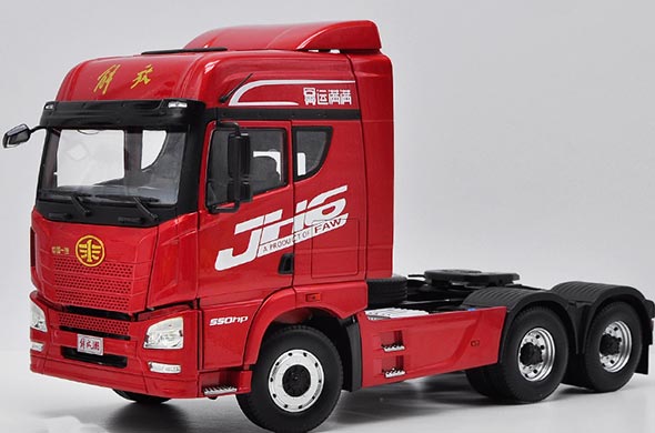 1:24 Diecast Faw Jiefang JH6 Tractor Unit Collectible Model Red