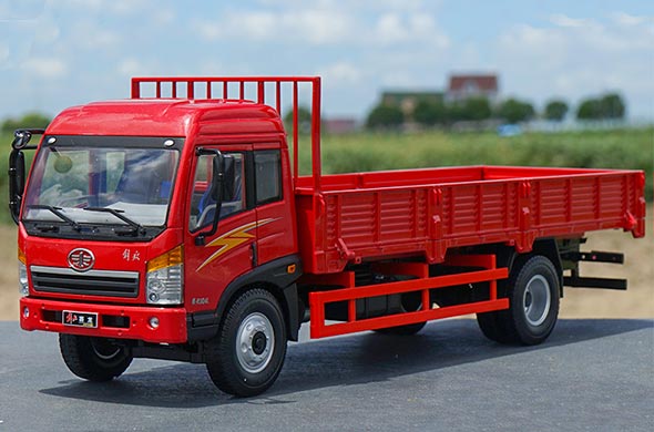 1:24 Scale Diecast Faw Jiefang Flatbed Truck Collectible Model