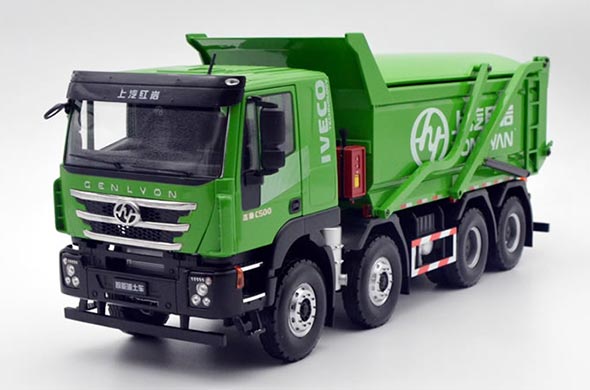 1:24 Diecast Hongyan Genlyon Dump Truck Collectible Model