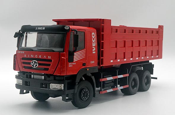 1:24 Scale Diecast Hongyan Kingkan Dump Truck Collectible Model