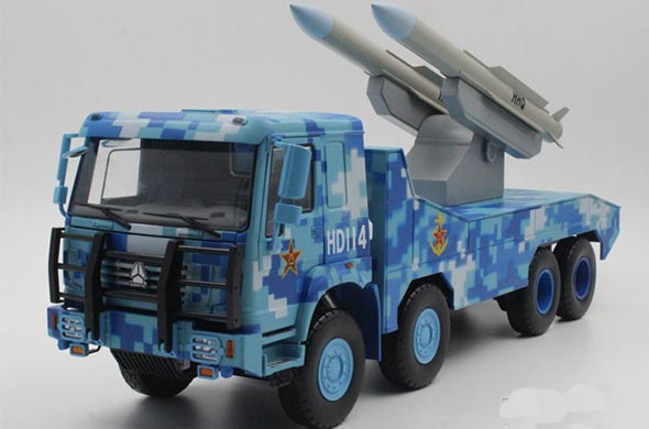 1:24 Scale Diecast Sinotruk Missile Launching Vehicle Model