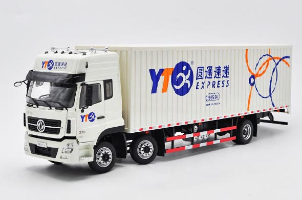 1:24 Diecast Dongfeng Tianlong Truck Collectible Model White