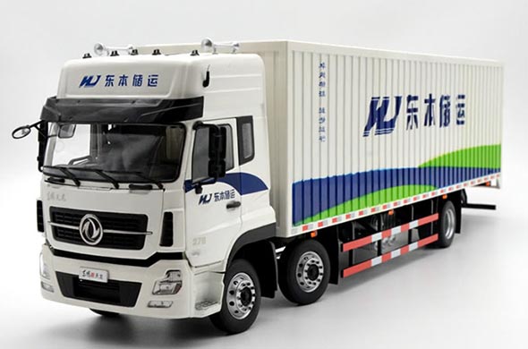 1:24 Diecast Dongfeng Tianlong Truck Model WDHL Painting White