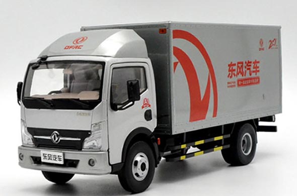 1:24 Diecast Dongfeng Captain Box Truck Collectible Model