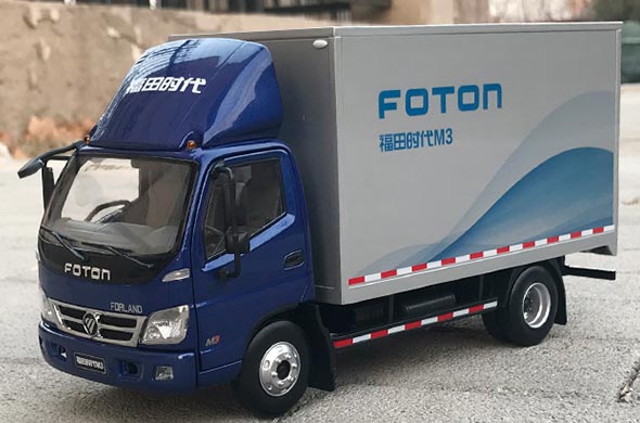 1:24 Scale Diecast Foton Forland M3 Box Truck Collectible Model