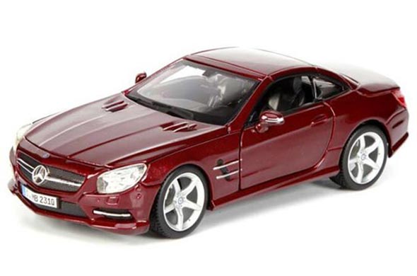 1:24 Diecast Mercedes Benz SL500 Collectible Model Red Maisto