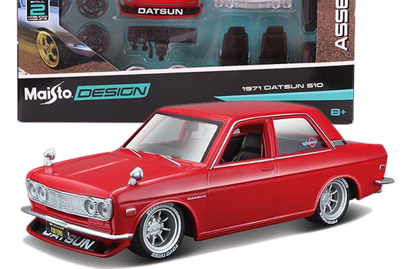 1:24 Assembly Diecast Datsun 510 Collectible Model By Maisto